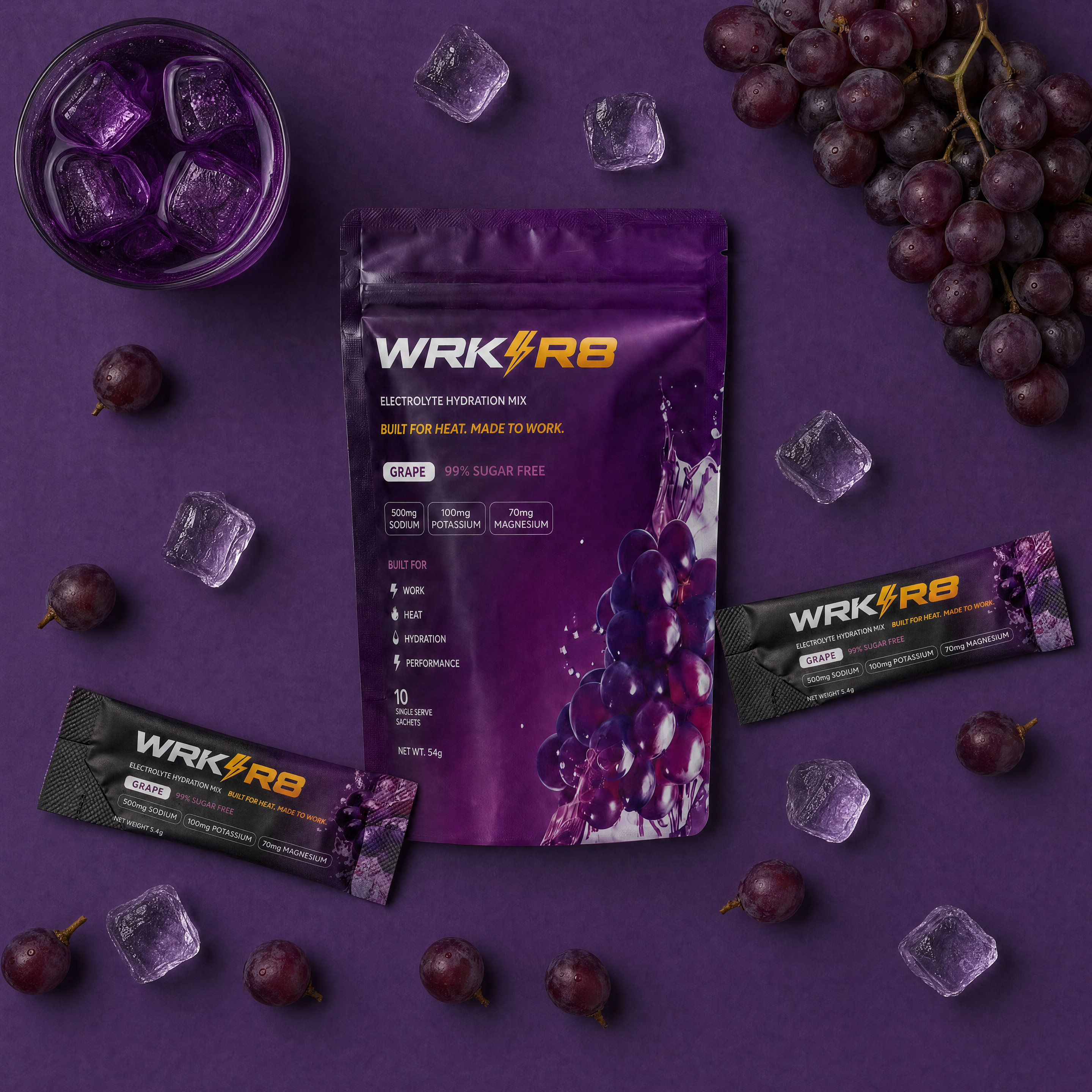 GRAPE ELECTROLYTE | 10 SACHETS