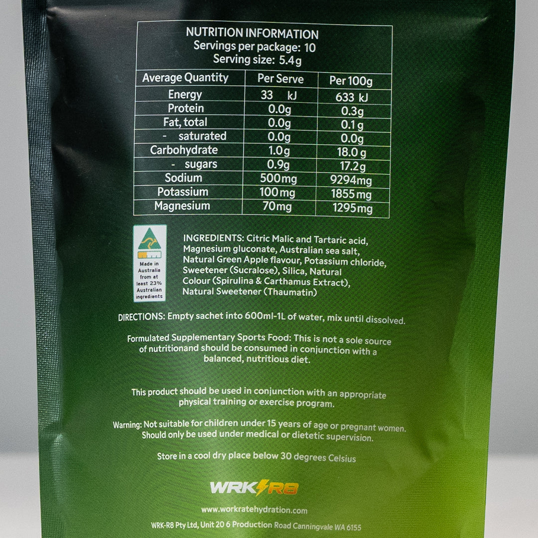 GREEN APPLE ELECTROLYTE | 10 SACHETS | BUY 2 GET ONE FREE