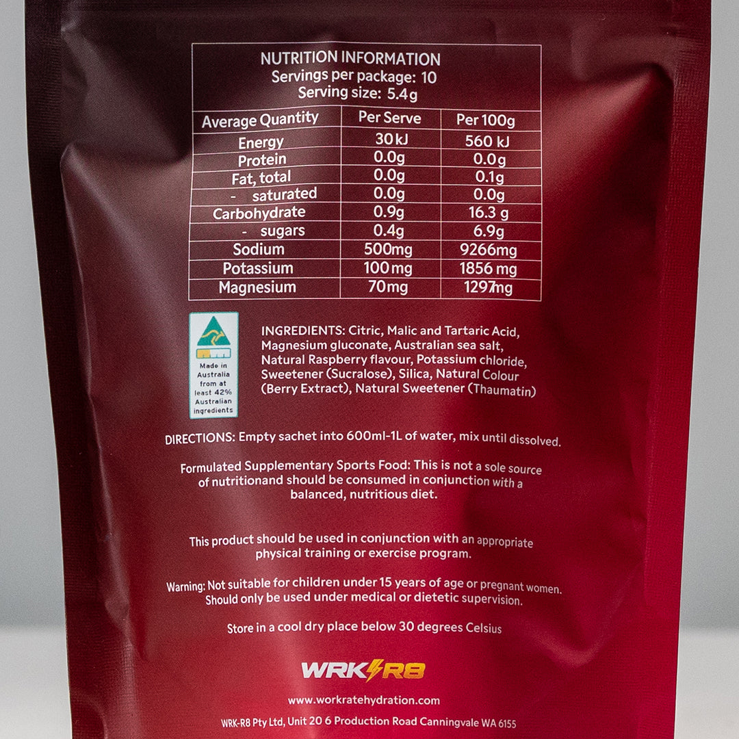 RASPBERRY ELECTROLYTE | 10 SACHETS | BUY 2 GET ONE FREE